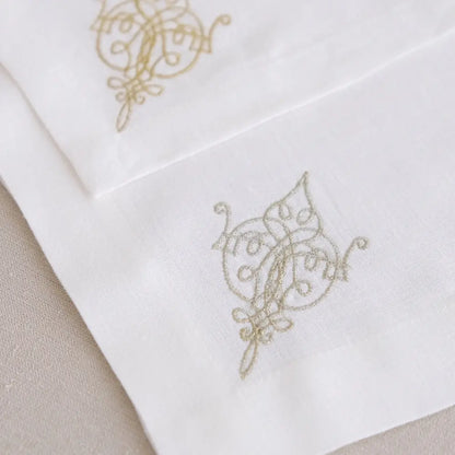 Oriental Pure Linen Dinner Napkin - Set of 4