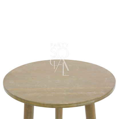 WOODEN COFFEE TABLE with round design and sturdy legs, ideal for enhancing indoor or garden spaces, part of Party Social&