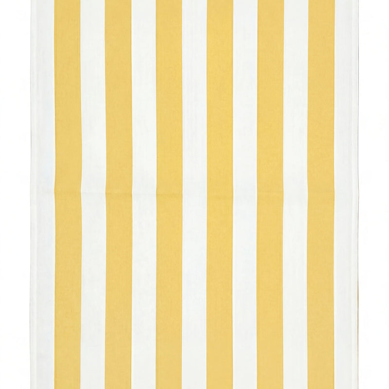 Yellow Stripe Linen Tablecloth