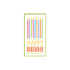 Birthday Candles Greetings Card with colorful striped objects and several candles. Celebrate birthdays with high-quality, unique cards for loved ones.