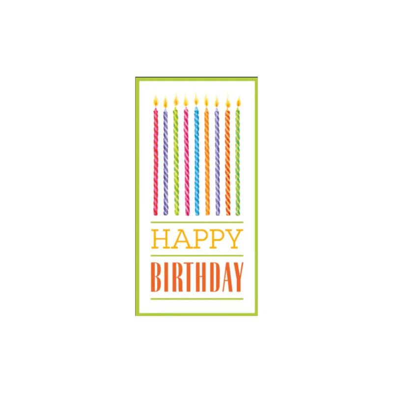 Birthday Candles Greetings Card- 1 EACH
