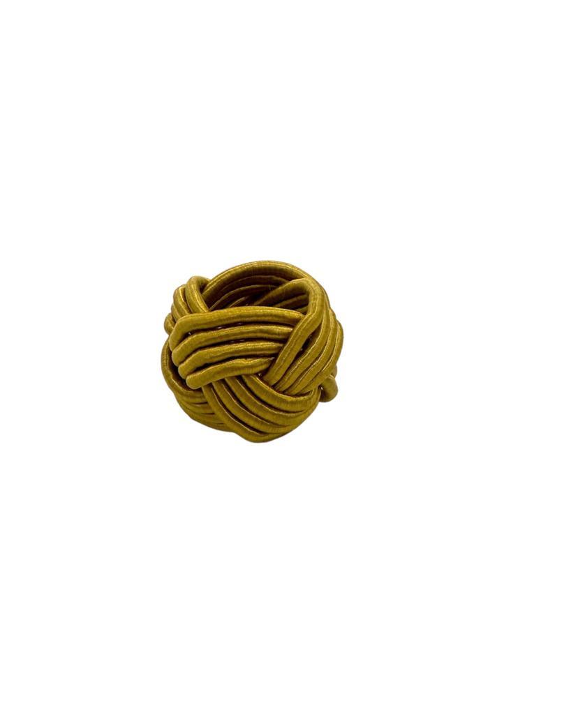 Cotton Knot Napkin Ring - a stylish and durable accessory for your dining experience.