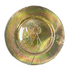 Charger plate featuring a gold holographic swirl design, ideal for special events, weddings, and parties. Diameter: 33 cm.