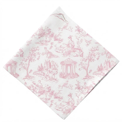 Blush Pink Toile Napkin