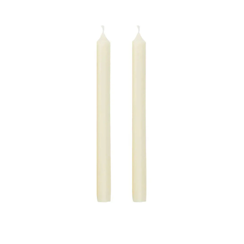 Ivory Pearlescent / 25 cm / Blend of Paraffin & Palm Wax with Cotton Wick