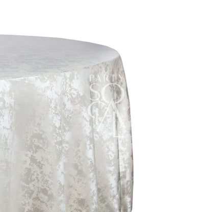 Round Jacquard Tablecloth, ideal for special occasions, featuring premium design. Perfect for enhancing event decor.