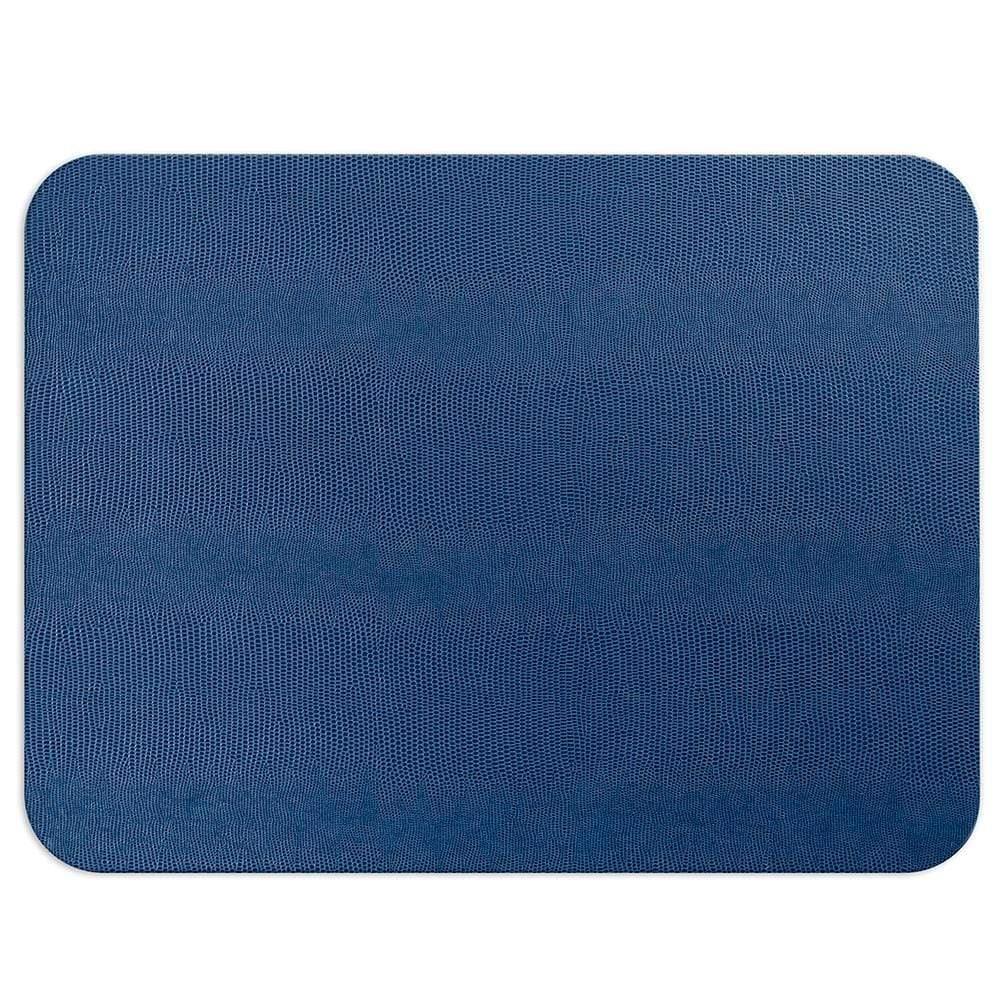 Lizard patterned placemat with textured faux leather surface and felt backing. Handcrafted in the USA. Protects and enhances any tabletop.