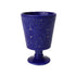 Marrakesh Engraved Ceramic Goblet with intricate holes and design, ideal for elegant table settings and special occasions.