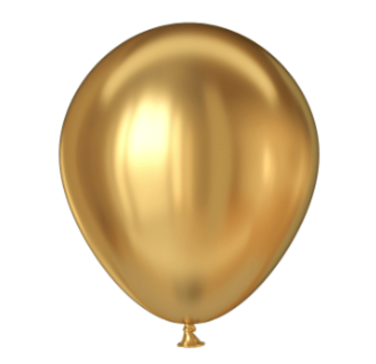 Metallic Balloon, 12in (31cm), perfect for parties and celebrations.