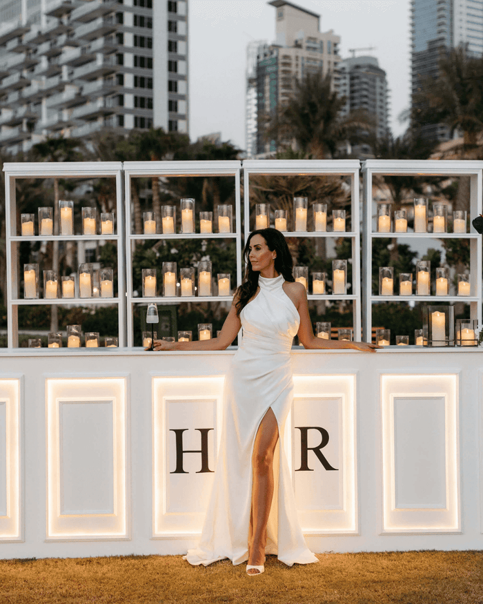Wedding table set-up in Dubai