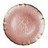 CHARGER PLATE - PINK PEARL W/ GOLD RIM, 33 cm, modern luxury tableware ideal for elegant events and special occasions.