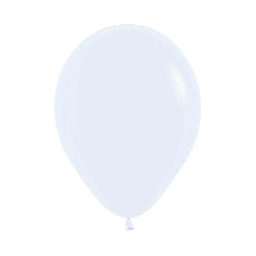 Premium Balloon, 5in (13cm) - 15 per pack, shown as a single, high-quality white balloon for parties and celebrations.