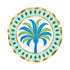Preppy Palm Salad Plate