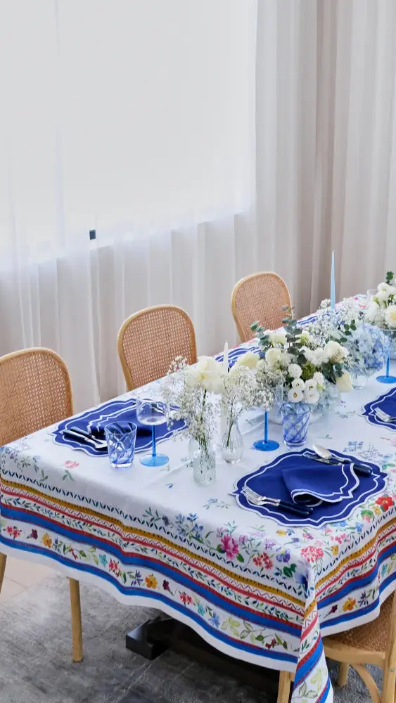 Primrose Garden Linen Tablecloth