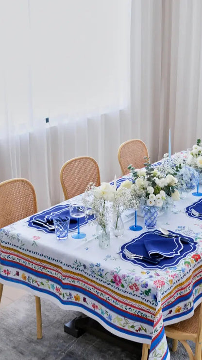 Primrose Garden Linen Tablecloth