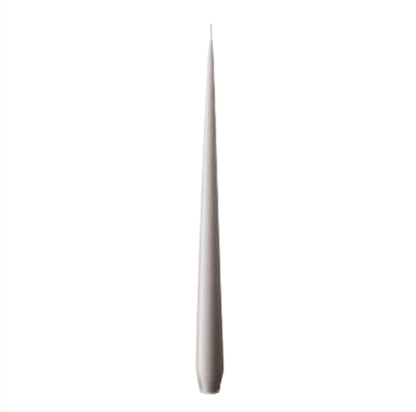 Tapered smokeless and dripless candles, 42cm, a long white object with a point, perfect for adding warm ambience to any setting.