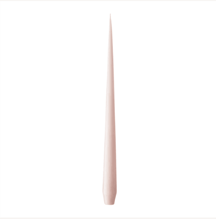 Tapered smokeless and dripless candles, 42cm, on a white background