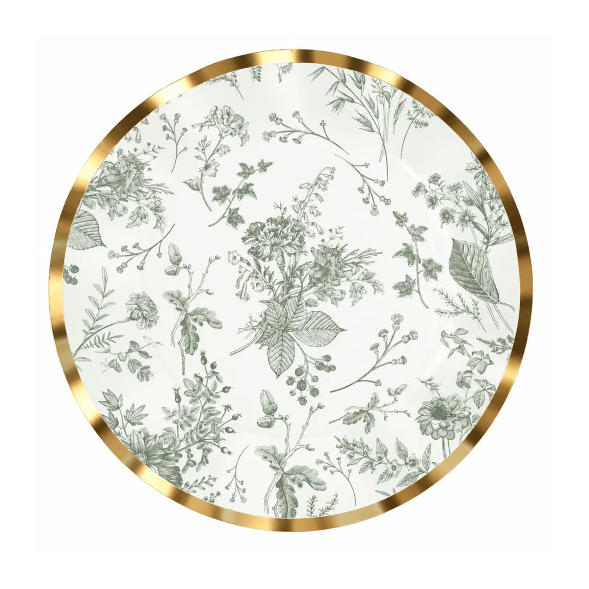 Wavy Salad Plate Timeless Sage