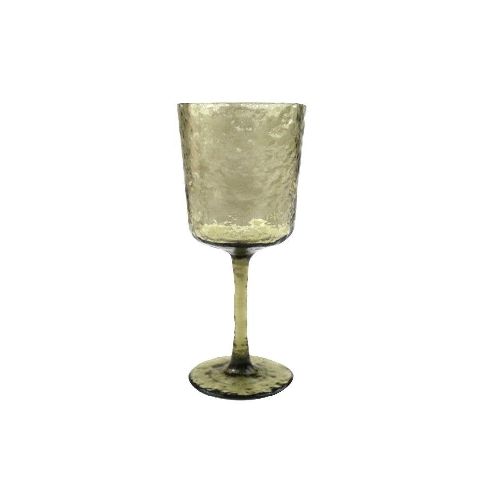Close-up of Simple Acrylic Wine Glass, sleek design for table setting.