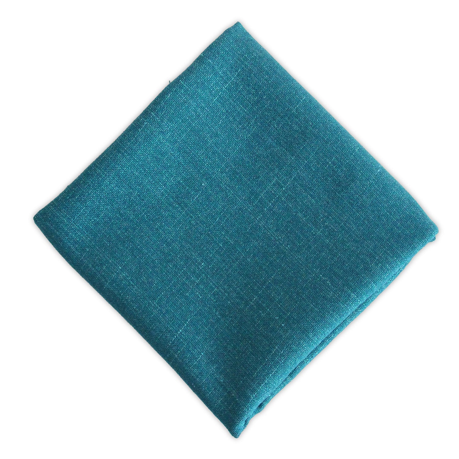 Folded blue linen blend napkin by Party Social, perfect for events. Premium quality in cocktail (25cm) or dinner size (50cm). Prices from 48 AED. Napkins from Party Social Dubai.