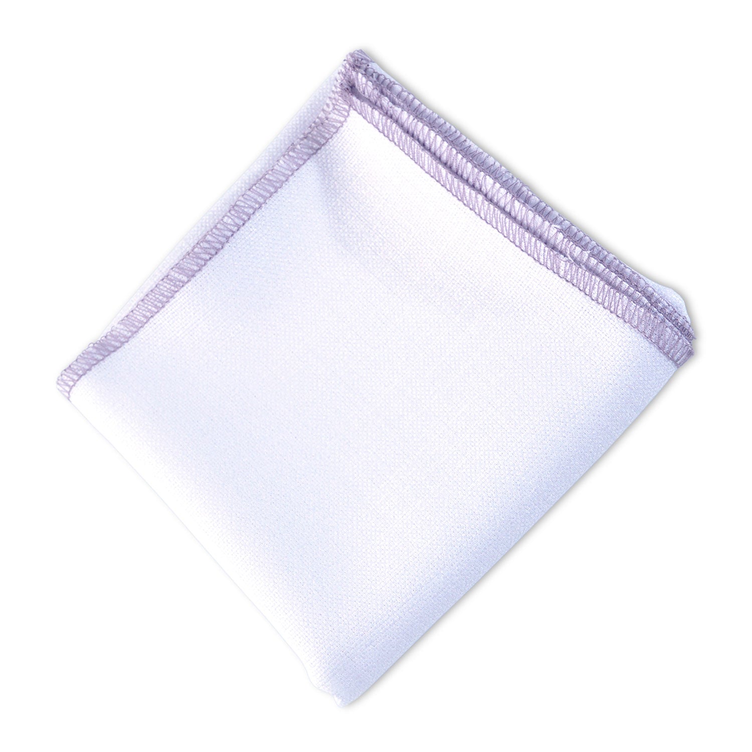 Premium linen blend napkin in white and purple, ideal for events and dining. Elevate your table setting with quality napkins from Party Social. Dimensions: Cocktail 25cm x 25cm, Dinner 50cm x 50cm. Napkins from Party Social Dubai.