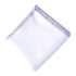 Premium linen blend napkin in white and purple, ideal for events and dining. Elevate your table setting with quality napkins from Party Social. Dimensions: Cocktail 25cm x 25cm, Dinner 50cm x 50cm. Napkins from Party Social Dubai.
