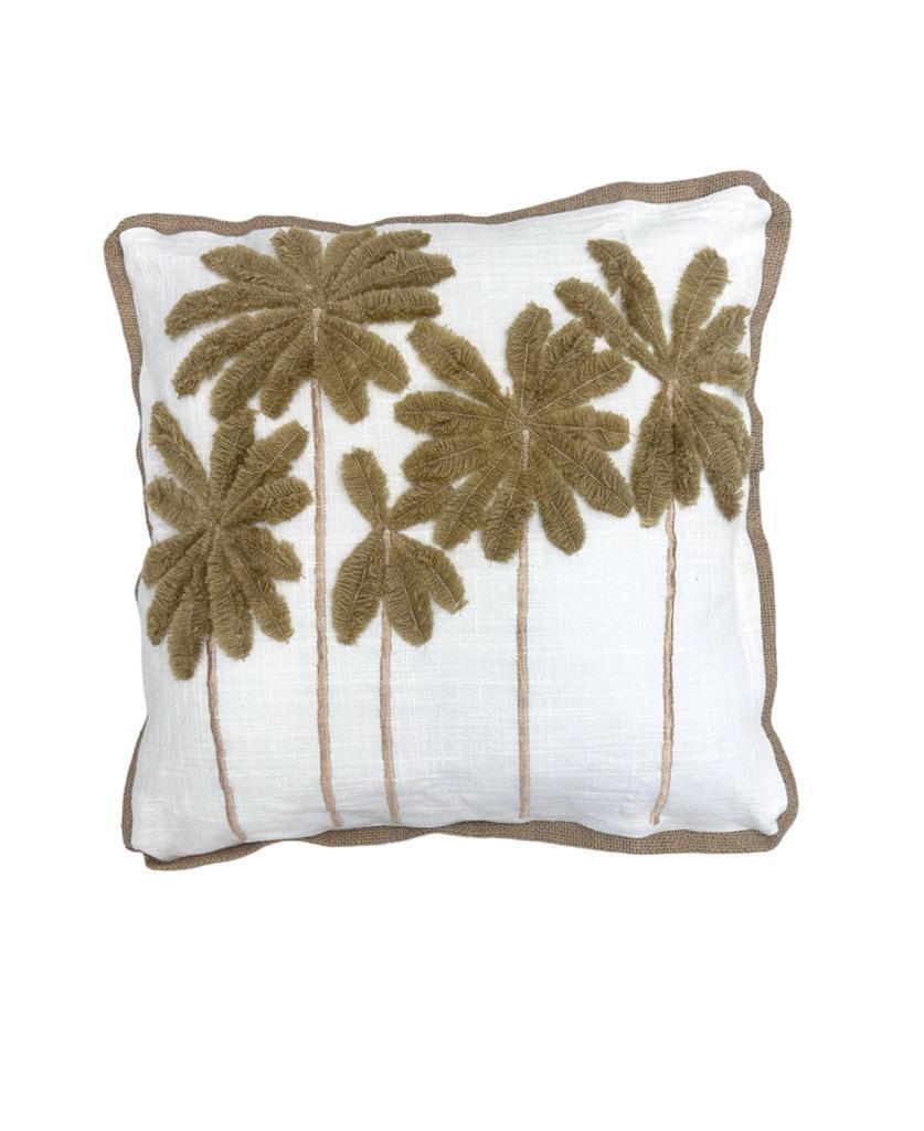 Cushion Cover with Palm Tree Design, a comfortable and durable throw pillow for any occasion.
