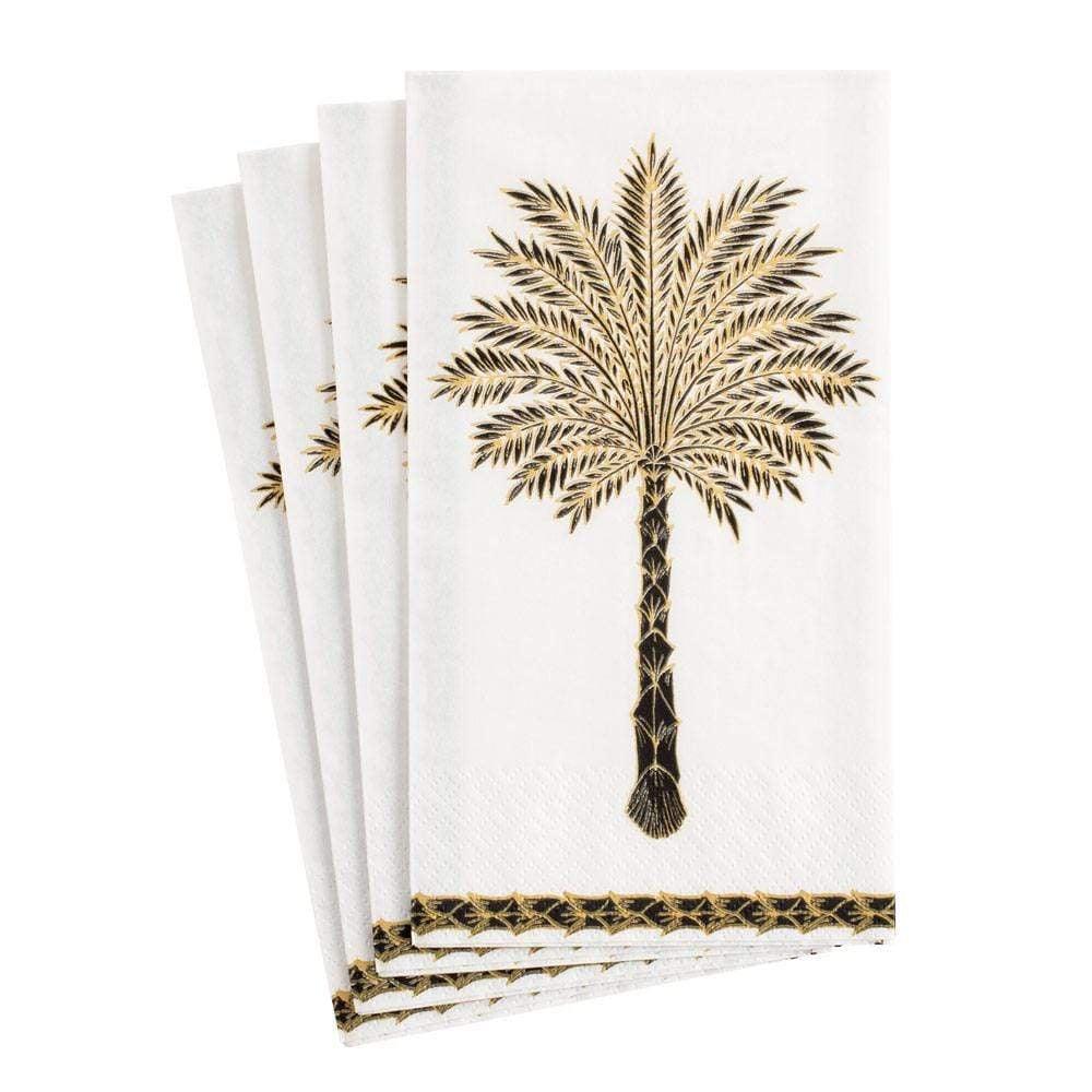 Group of napkins with a palm tree design, perfect for any occasion. Triple-ply and eco-friendly. 15 per package.
