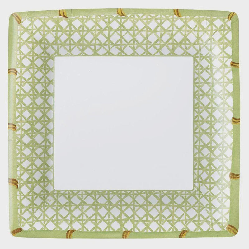 Holly Trellis Paper Dinner Plates - 8 Per Package