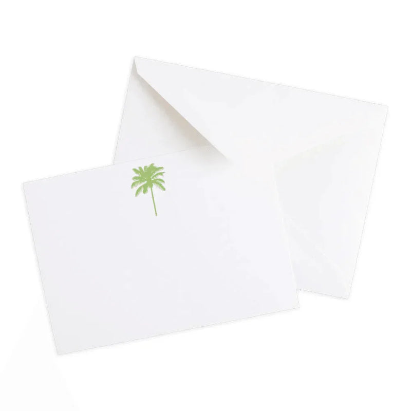 Palm Tree Blank Correspondence Cards - 20 Per Package