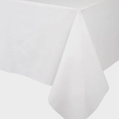 Paper Linen Solid Table Cover - A plush and textural tablecloth-like material that can be reused or disposed of after use. Durable and absorbent, providing excellent surface protection.